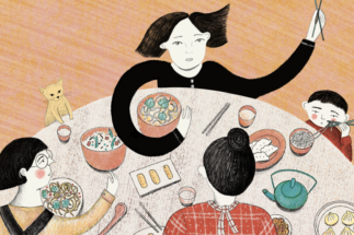 <p>As well as cooking more at home, the Covid-19 lockdown made many Chinese citizens reflect on their attitudes towards health and the environment (illustration: Eréndira Derbez)</p>