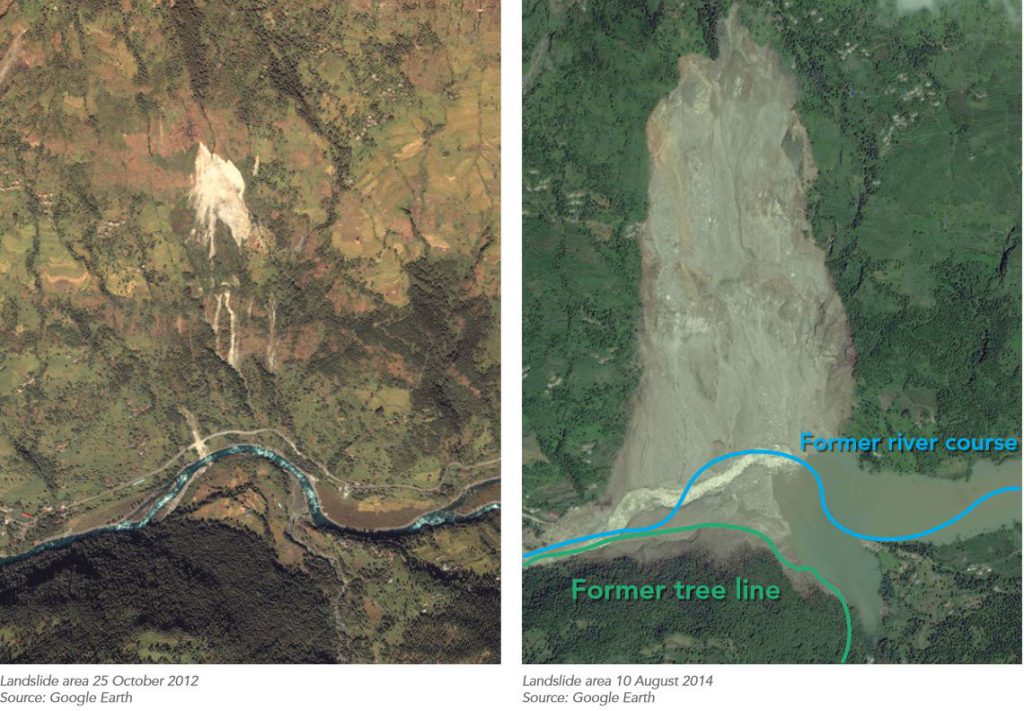 Landslide in Sindhupalchok, Nepal, 2014, UNU-EHS