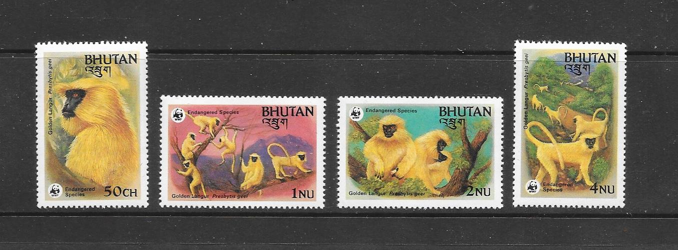 Golden langur stamps