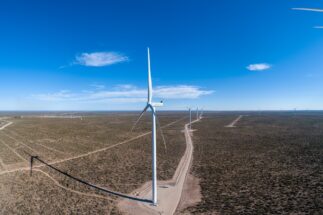 The Pomona wind farm of Genneia in the province of Río Negro, Argentina