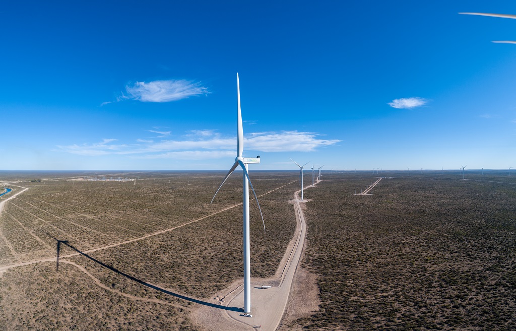 <p>The Pomona wind farm of Genneia in the province of Río Negro, Argentina (image: Genneia)</p>