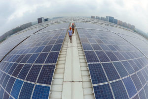 <p>Photovoltaics atop a railway station in Hangzhou (Image: Alamy)</p>
