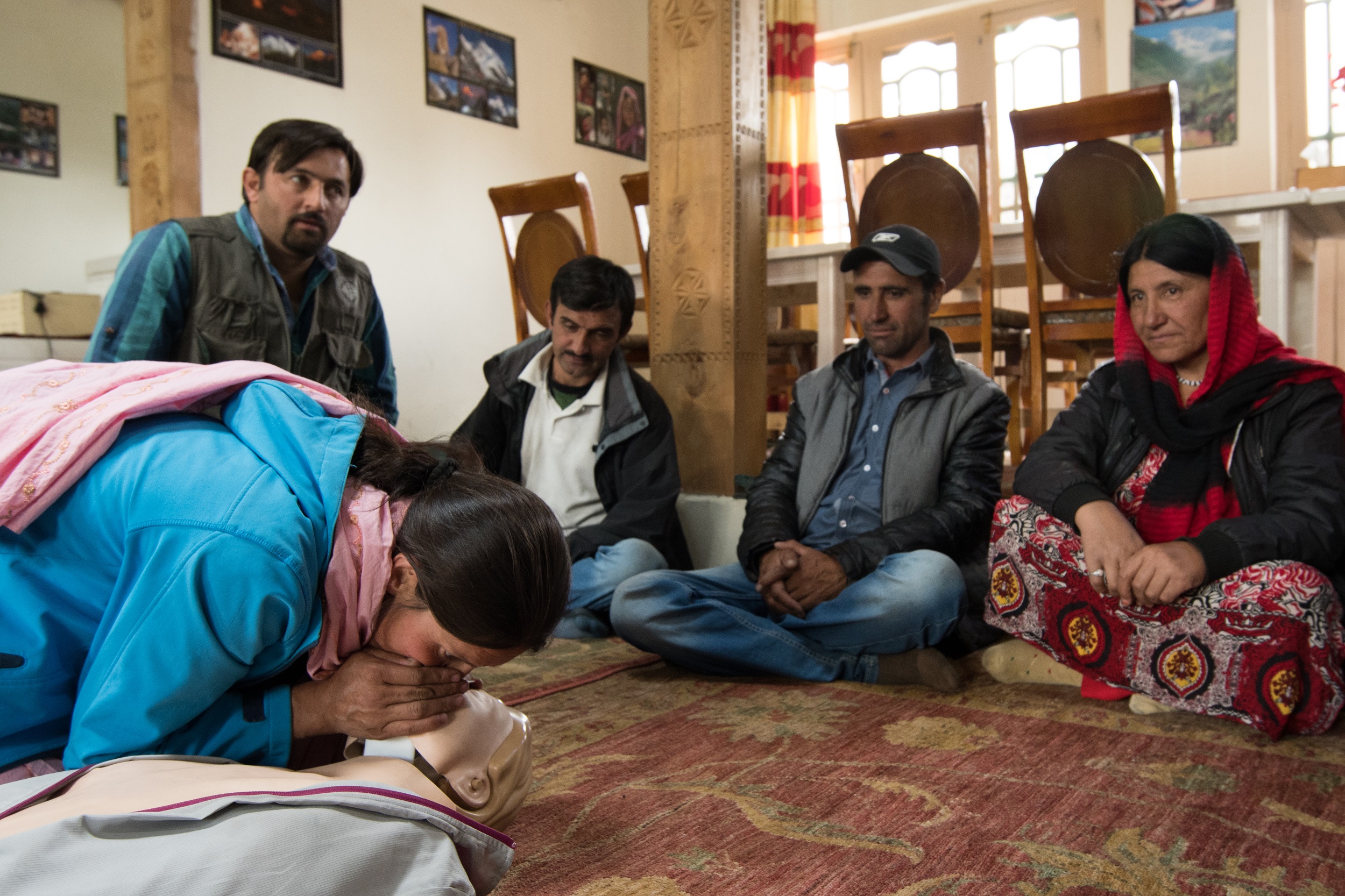 CPR training [image courtesy: AKAH-P]