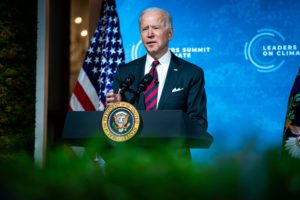 US president Joe Biden at the Leaders Summit on Climate