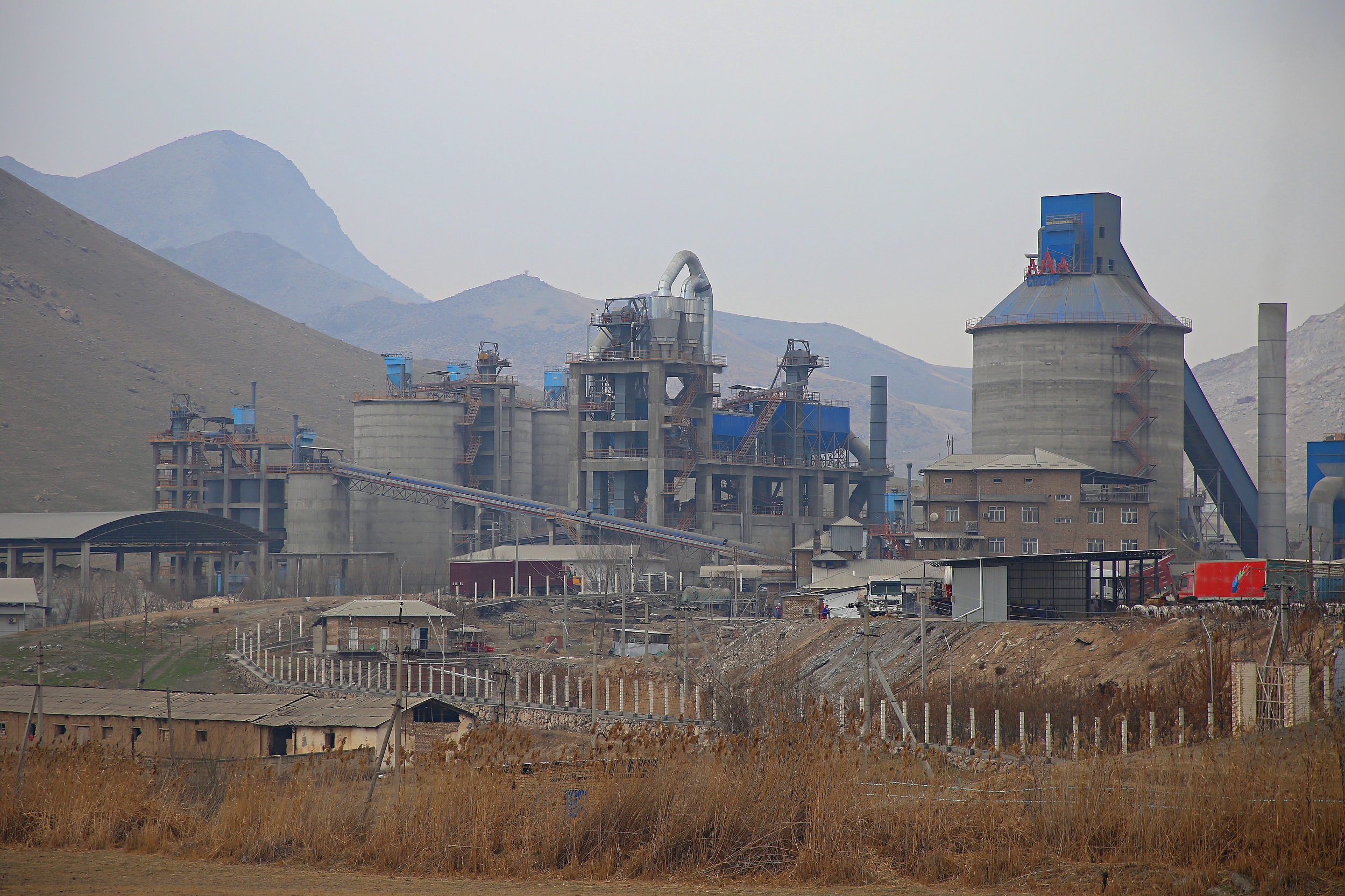 The YUKSM cement plant in Aravan district.