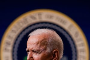 <p>The Leaders’ Summit on Climate taking place virtually tomorrow and Friday (22-23 April) will be the first major test of Joe Biden’s climate credentials (Image: Carlos Barria / Alamy)</p>
