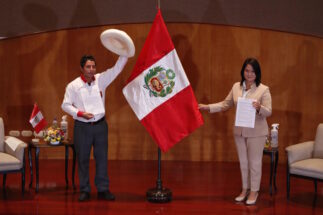 <p>Pedro Castillo (l) and Keiko Fujimori (r) will contest the presidential run-off on June 6 (image: Alamy)</p>