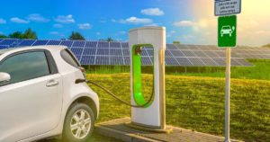 <p>Clean energy is needed for electric vehicle charging points to improve India’s overall air quality (Image: Alamy)</p>