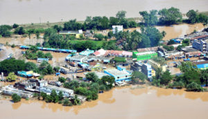 <p>An aerial view of cyclone-hit coastal Odisha. (Photo by Odisha government)</p>