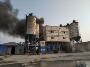<p>A fire broke out at the SS Power One plant after police fired at workers on April 17, 2021 (Image: Mohammad Abul Kalam)</p>
