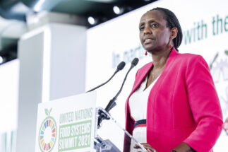Agnes Kalibata speaking at the World Food Systems Summit 2021