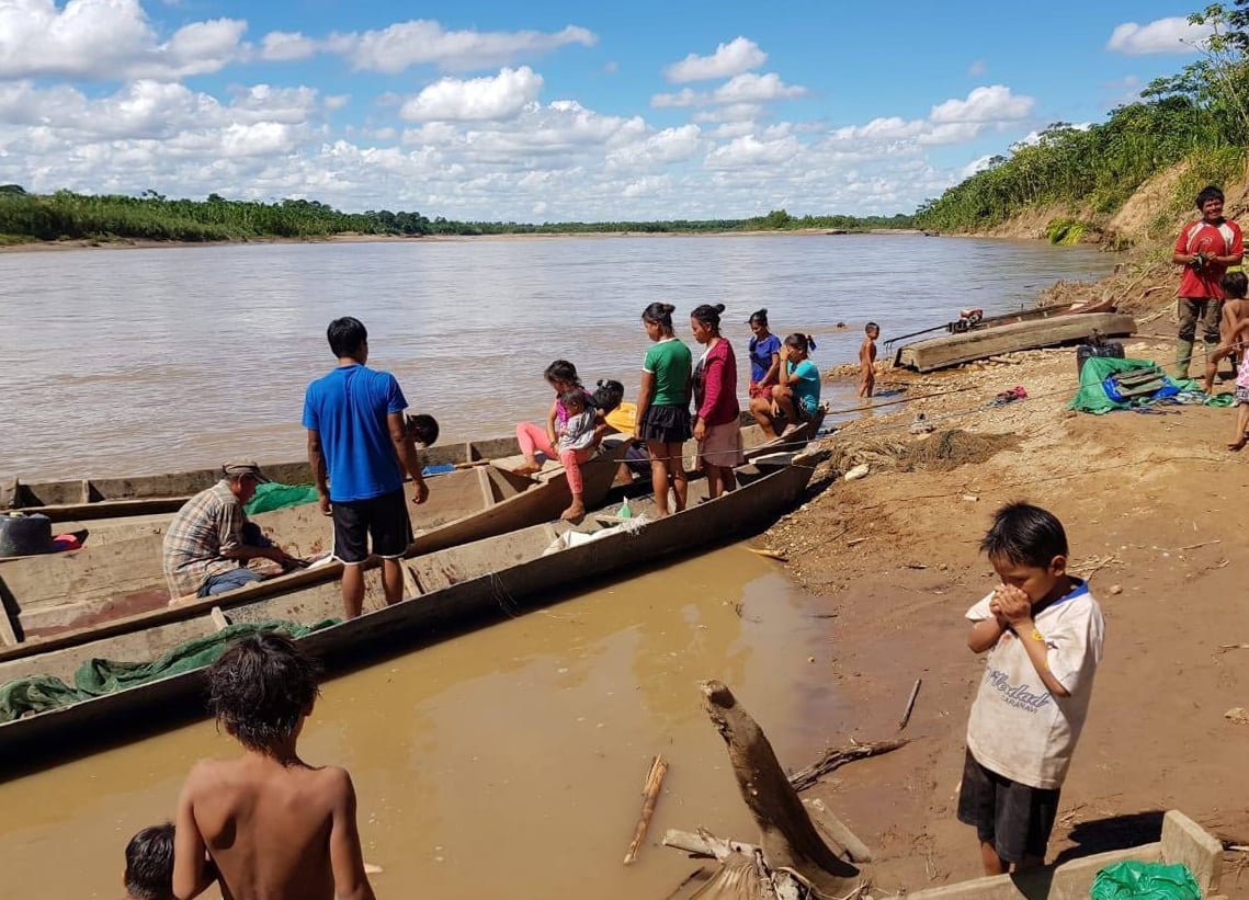 <p>En la parte norte de la cuenca del río Beni, dragas chinas, colombianas y bolivianas practican minería a cielo abierto, para extraer oro. (Imagen: Reacción Climática)</p>