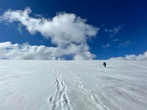 Walking on glaciers in the Tian Shan
