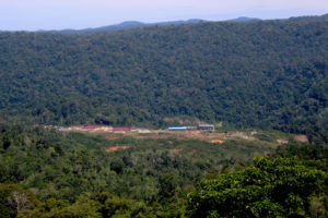 <p>The Batang Toru hydropower project area seen from a distance in South Tapanuli regency, North Sumatra. Access to the project area is restricted. (Image: Tonggo Simangunsong)</p>