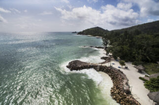 <p>Coastal protection in the Seychelles, one of the countries most vulnerable to the effects of climate change (Image: Kadir van Lohuizen / NOOR via Flickr, CC BY-NC-SA 2.0)</p>