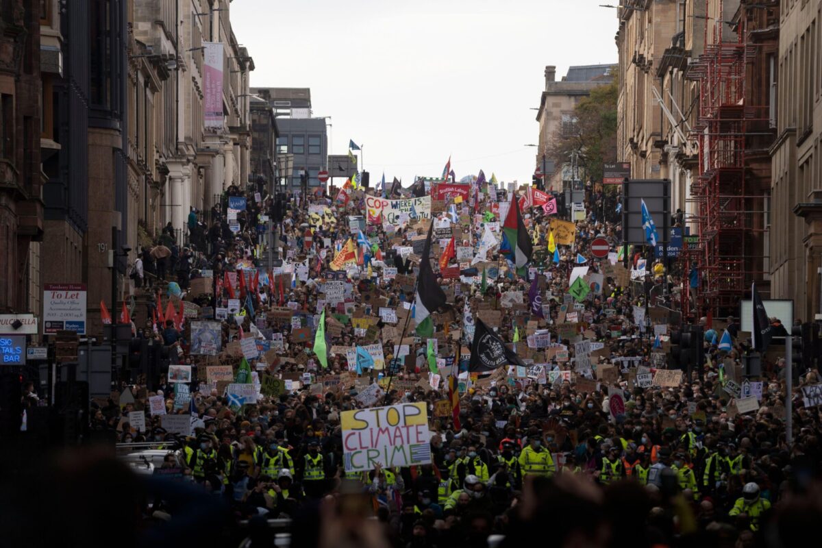 COP26 protesta Fridays for Future Glasgow