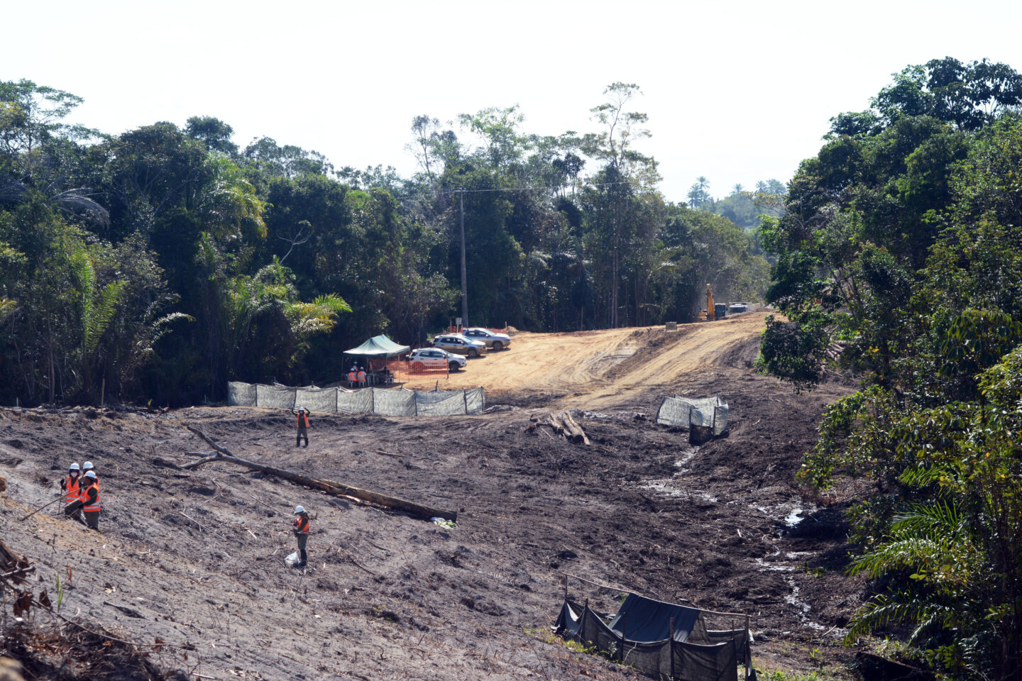 Zona deforestada para el proyecto de Porto Sul