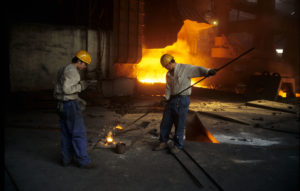 <p>A blast furnace in Liaoning. Steel is second only to the power sector in contributing to China’s carbon emissions. (Image: Lou Linwei / Alamy)</p>
