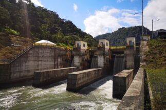 <p>Tests at a catchment on the Pilatón river in Ecuador. Over the last 15 years, the Toachi Pilatón dam project has undergone various tests, but a date is not yet set for it to enter operation. (Image: Celec)</p>