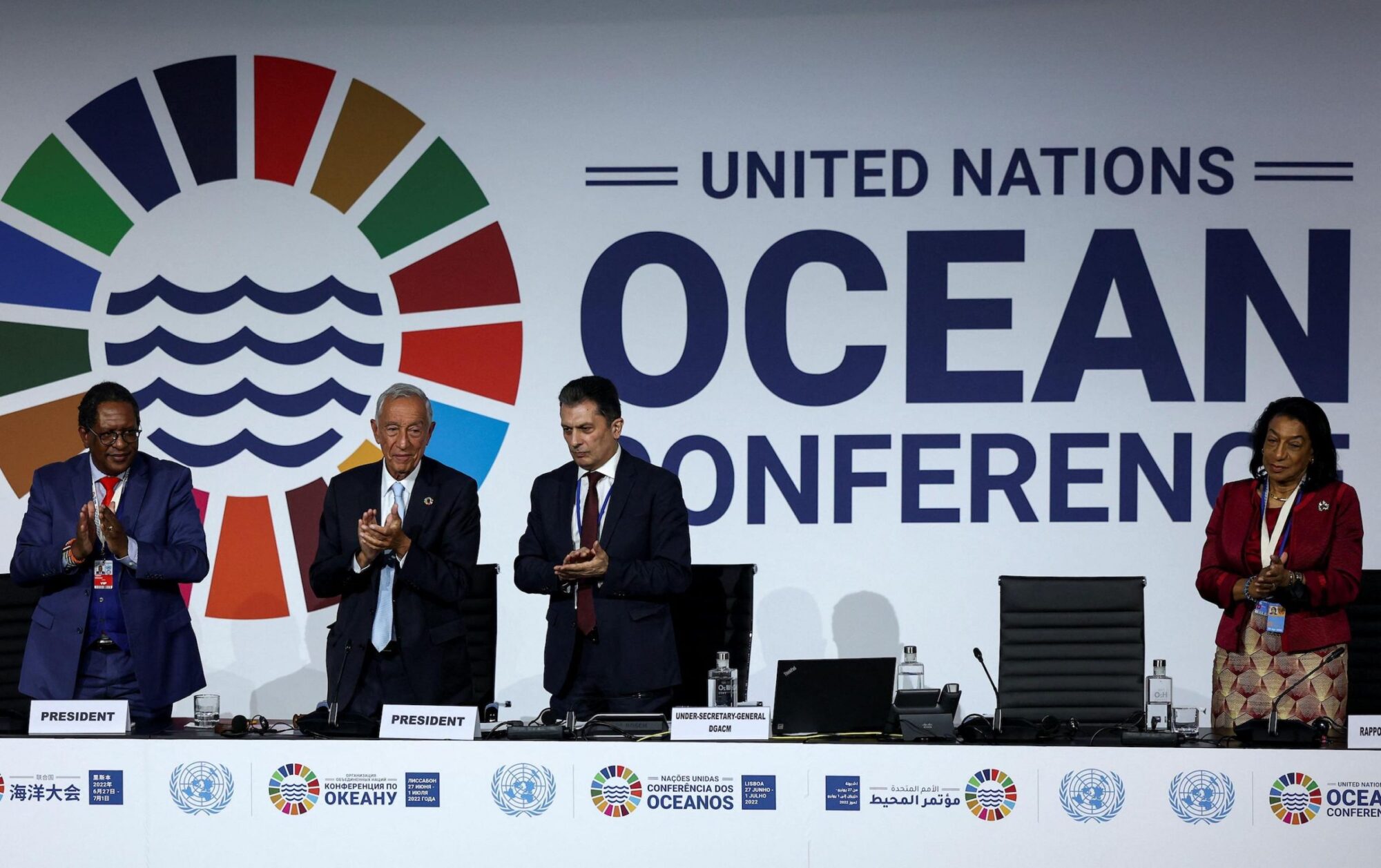 panel en conferencia de los océanos de la ONU