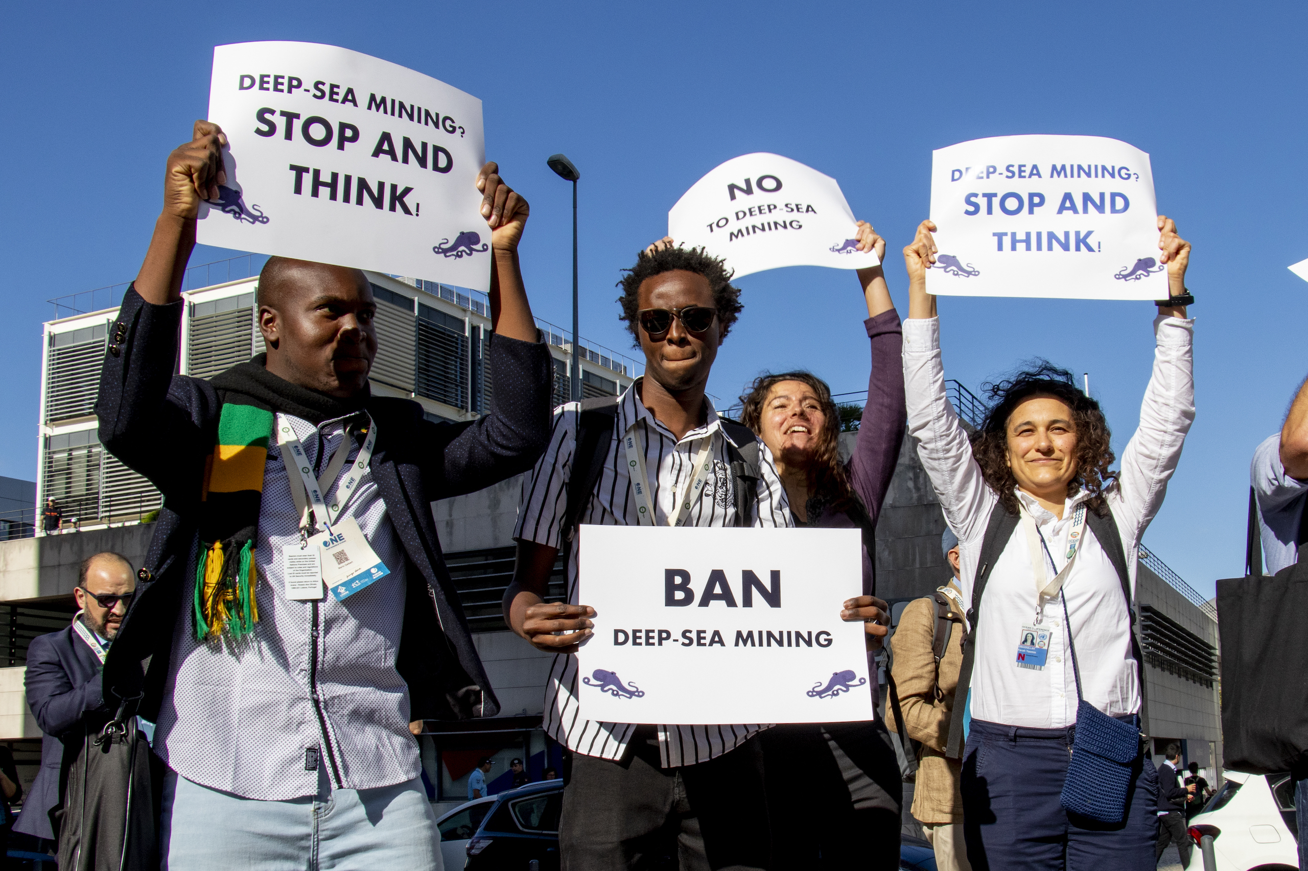 Anti-deepseamining protest at 2022 UN conference