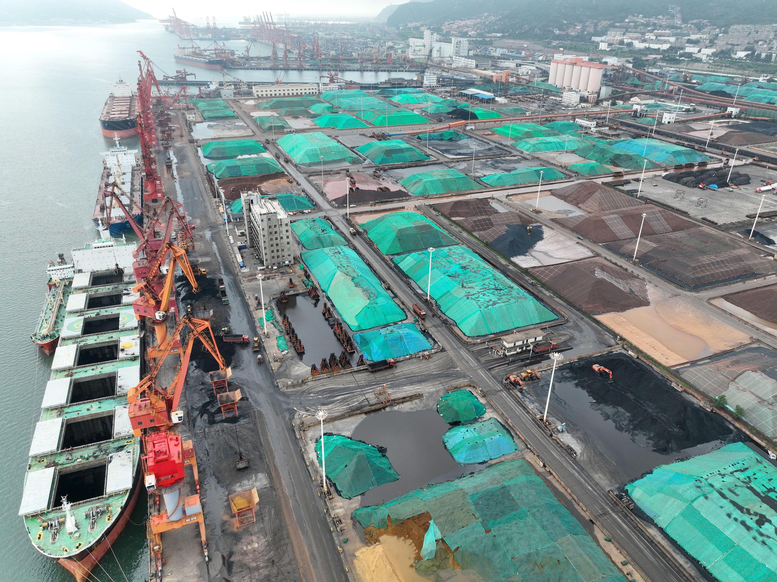 <p>Coal storage at Lianyungang port, Jiangsu province, July 2022. Experts say recent increases in China’s coal output will be short-lived and don’t indicate the country is backtracking on climate commitments. (Image: Alamy)</p>