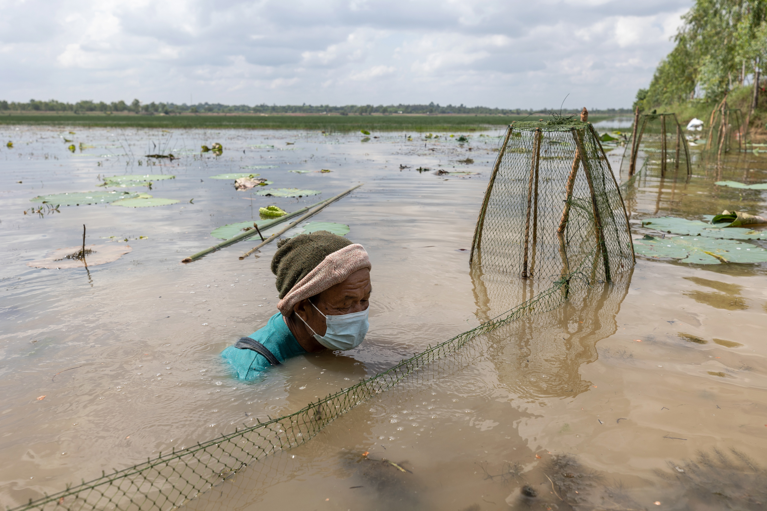 Fishers on the Songkhram River in Thailand’s Nakhon Phanom province
