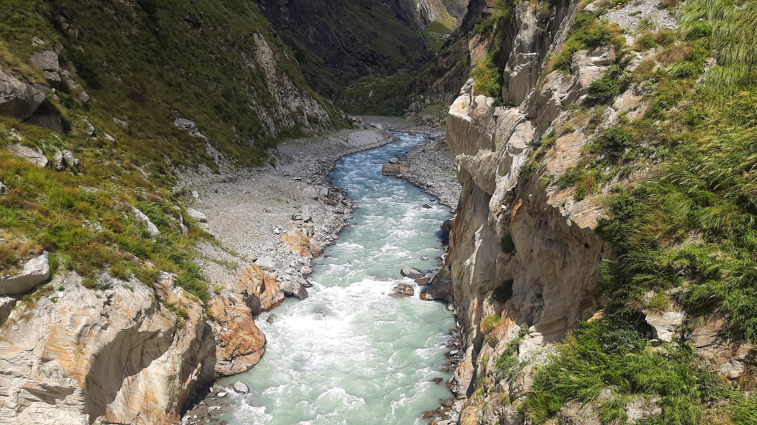 The Rishi Ganga River at Raini village