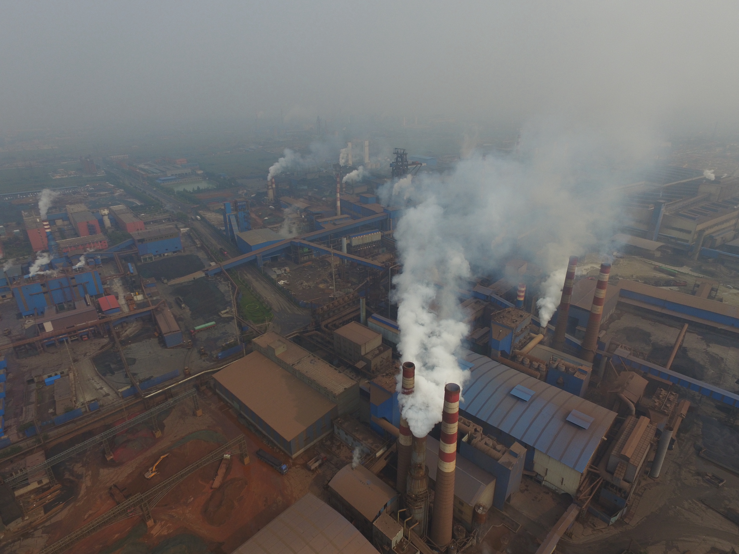 A steel factory in Handan, China
