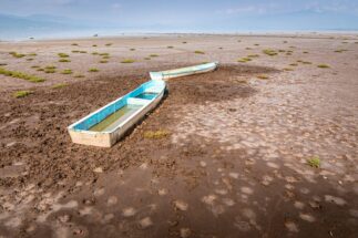 <p>Dry lake bed of Lake Cuitzeo, Michoacan, Mexico. The Mexican government has said it will ban solar geoengineering experiments. (Image: Brian Overcast / Alamy)</p>