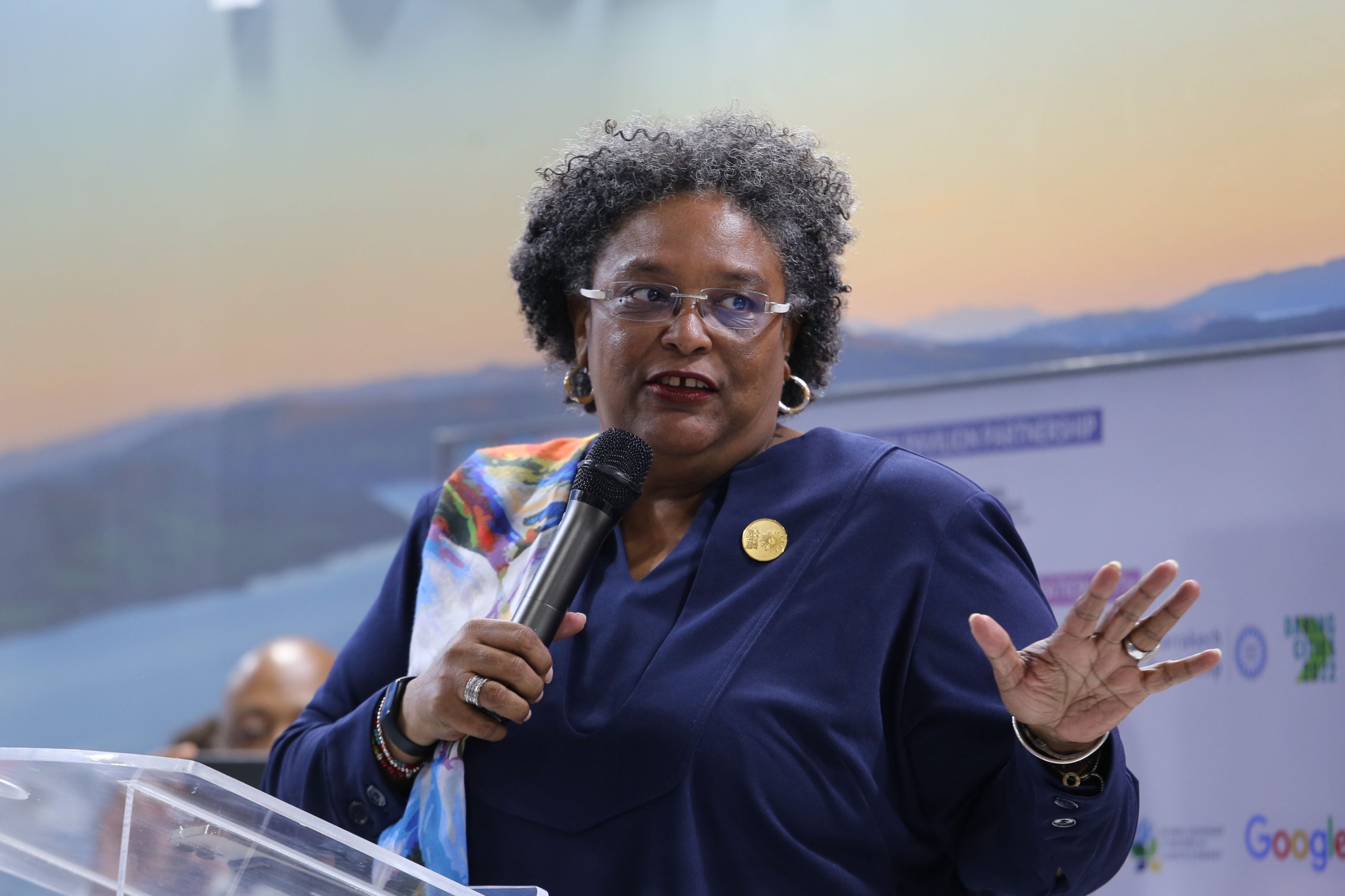 Primeira-ministra de Barbados Mia Mottley
