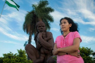 <p>Ruth Alipaz, 53, a member of the San José de Uchupiamonas people, has faced bullying and intimidation for defending her territory from hydroelectric projects (Image: Flor Ruiz)</p>