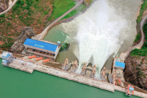 <p>The Bui hydroelectric dam in western Ghana. Construction began in 2009 and the first generator went into operation in 2013. (Image: Alamy)</p>