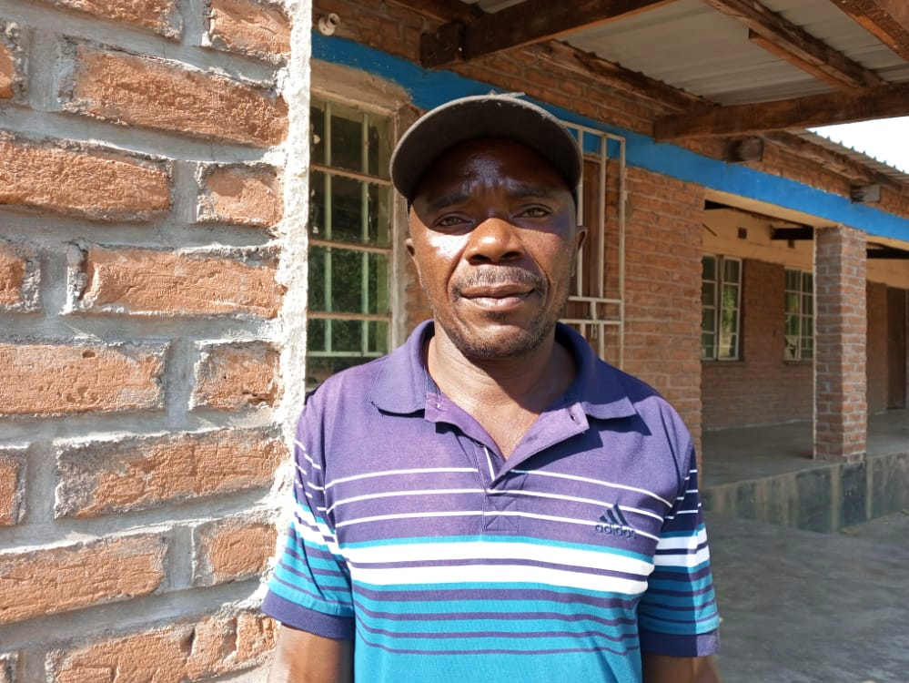 Owen Mwenitete, acting secretary of the Mwaulambo evacuation centre