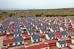<p style="text-align: left;">Rooftop solar installations in Ta’er village, north China’s Hebei province, May 2023 (Image: Alamy)</p>