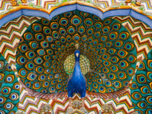 <p>The Peacock Gate in the City Palace of Jaipur, Rajasthan, western India (Image: Keith Levit / Alamy)</p>