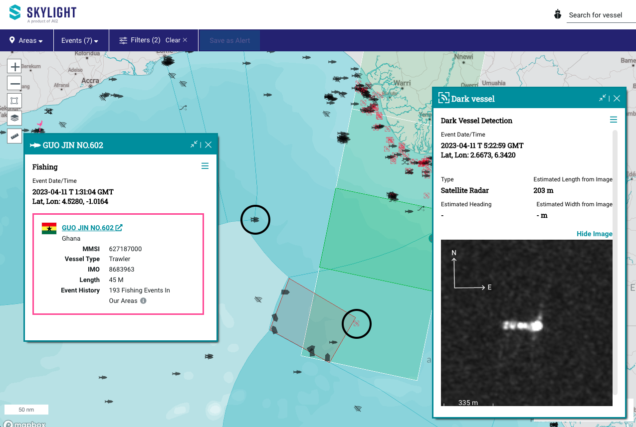 screenshot of skylight interface