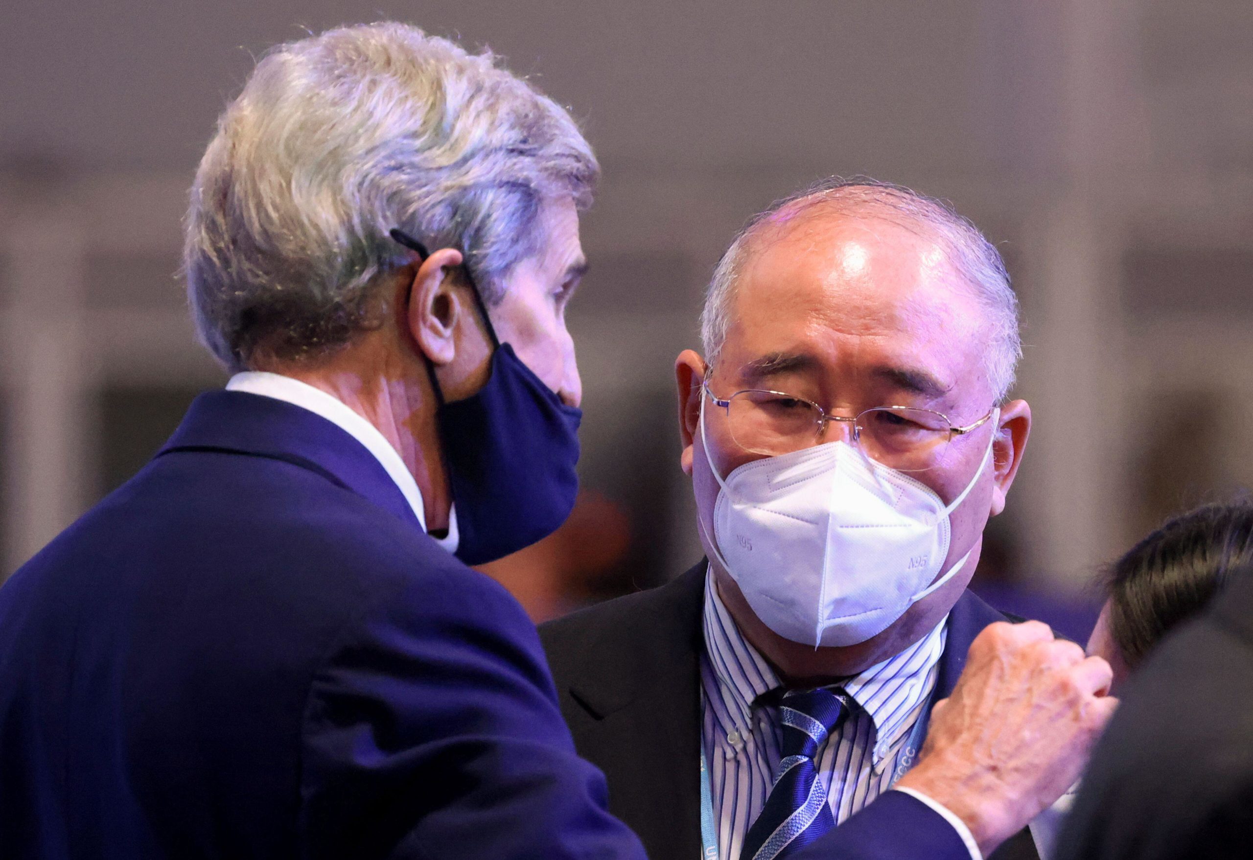 John Kerry y Xie Zhenhua