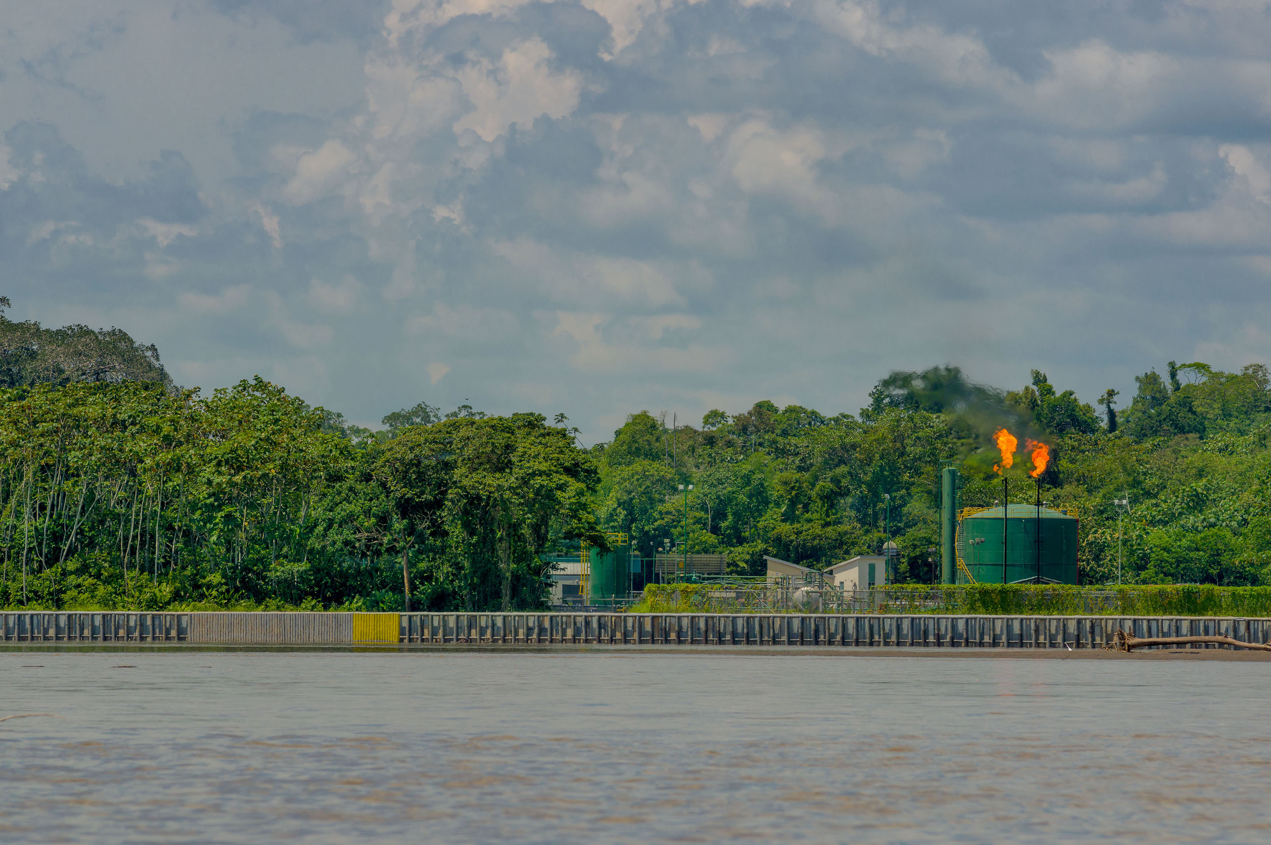 An oil extraction in Yasuní National Park, in the Ecuadorian Amazon
