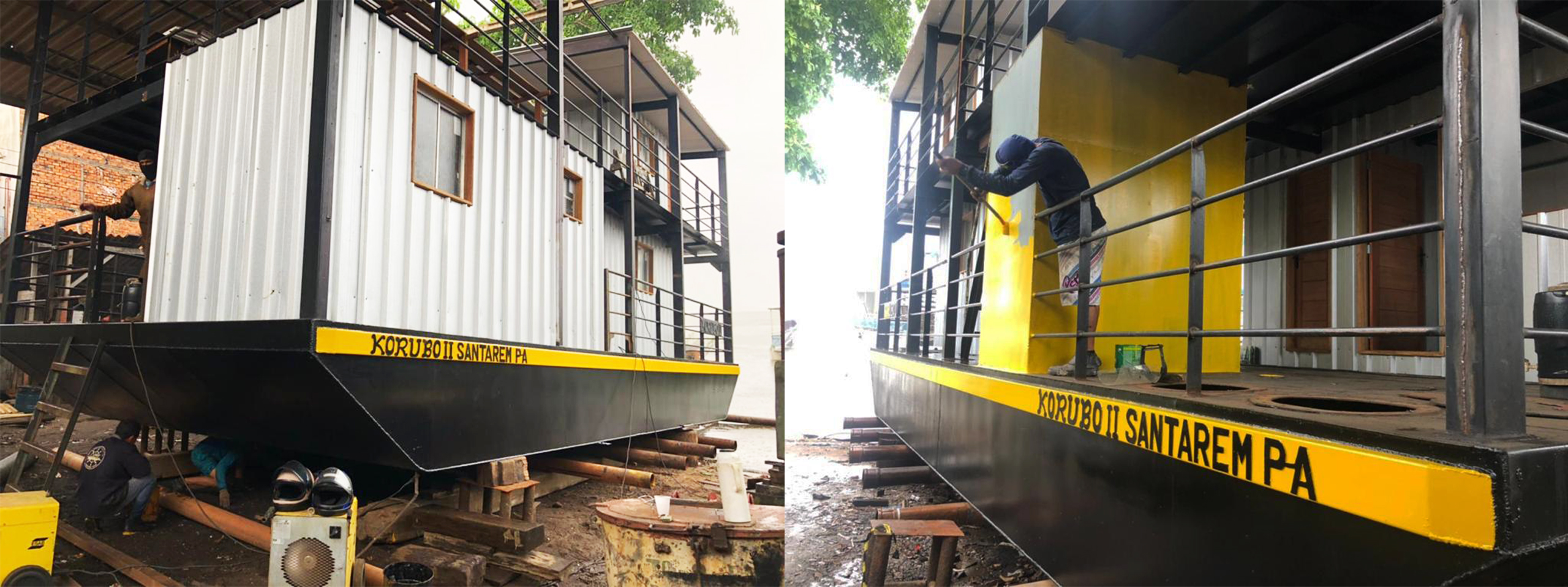 Korubo II Santarém PA, the new riverboat that will provide health care for Indigenous groups across the Javari Valley (Image: courtesy by the Observatory of Isolated Indigenous Peoples)