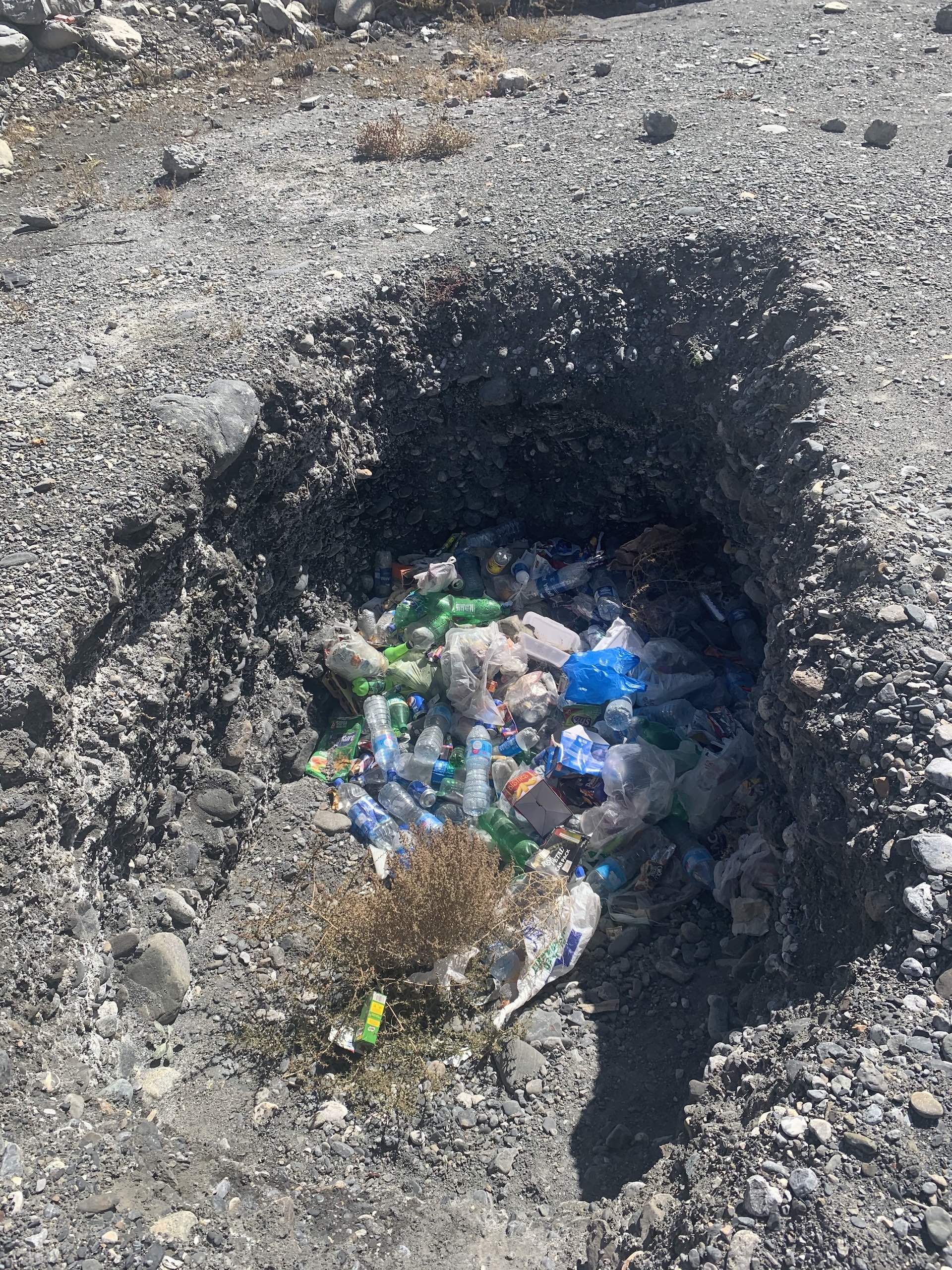 Litter in Hunza, Gilgit-Baltistan