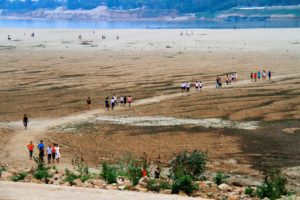 <p>The dry bed of the Mekong in Vientiane, Laos in 2021 (Image: Alamy)</p>