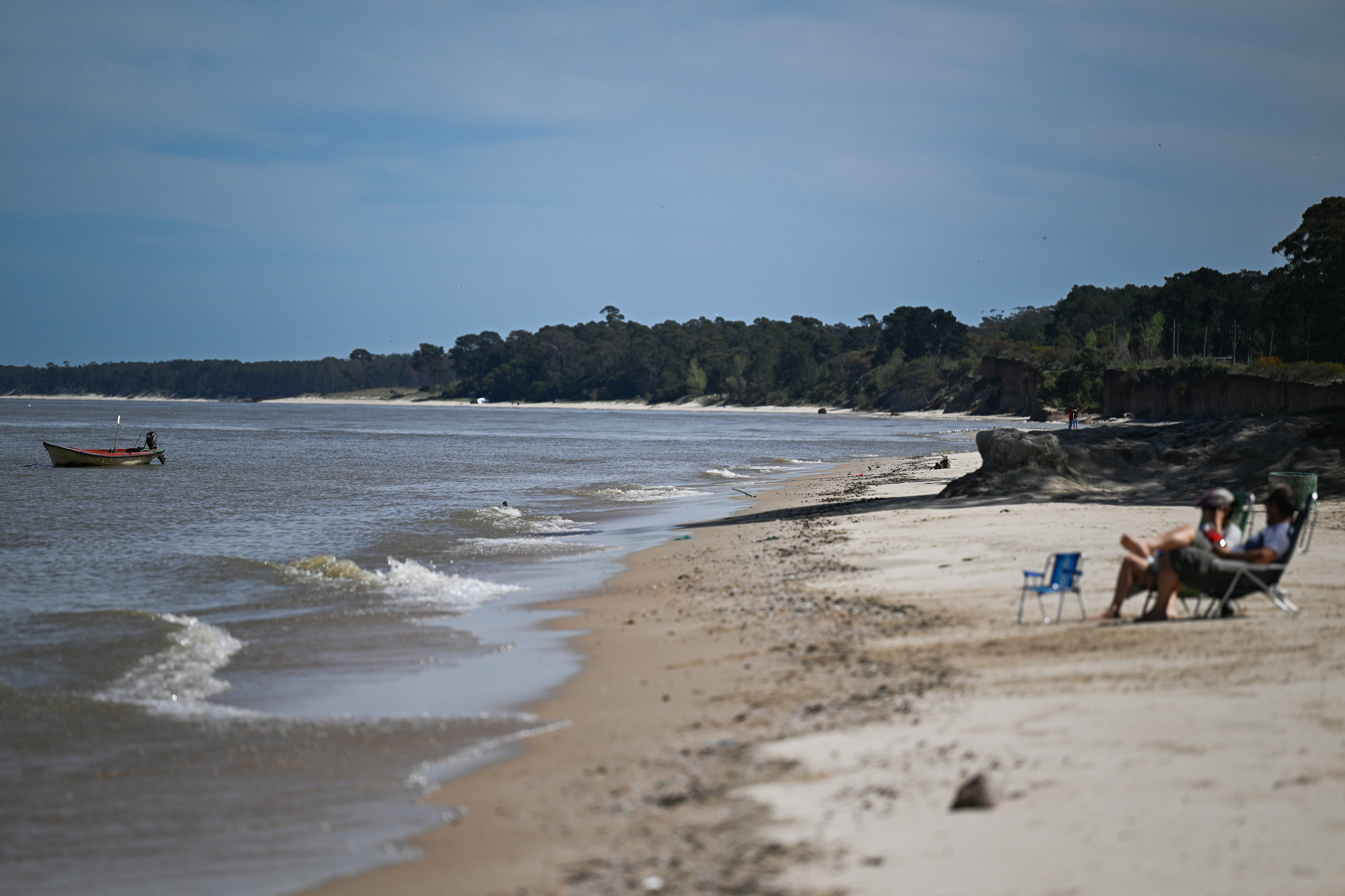 People sitting on the beach