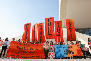 <p>Young people from around the world came to Dubai this month to make their fears – and demands – known outside the just-concluded UN climate change conference (Image: <a href="https://www.flickr.com/photos/unfccc/53394947224/in/album-72177720313353788/">Andrea DiCenzo</a> / <a href="https://www.flickr.com/people/unfccc/">UN Climate Change</a>, <a href="https://creativecommons.org/licenses/by-nc-sa/2.0/">CC BY-NC-SA</a>)</p>