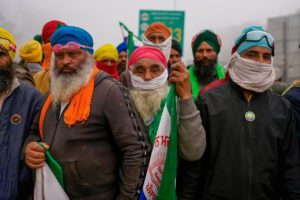<p>Leaders of farming associations have been protesting for the legalisation of a minimum support price for their crops to guarantee their livelihoods (Image: Alamy / AP Photo / Altaf Qadri)</p>