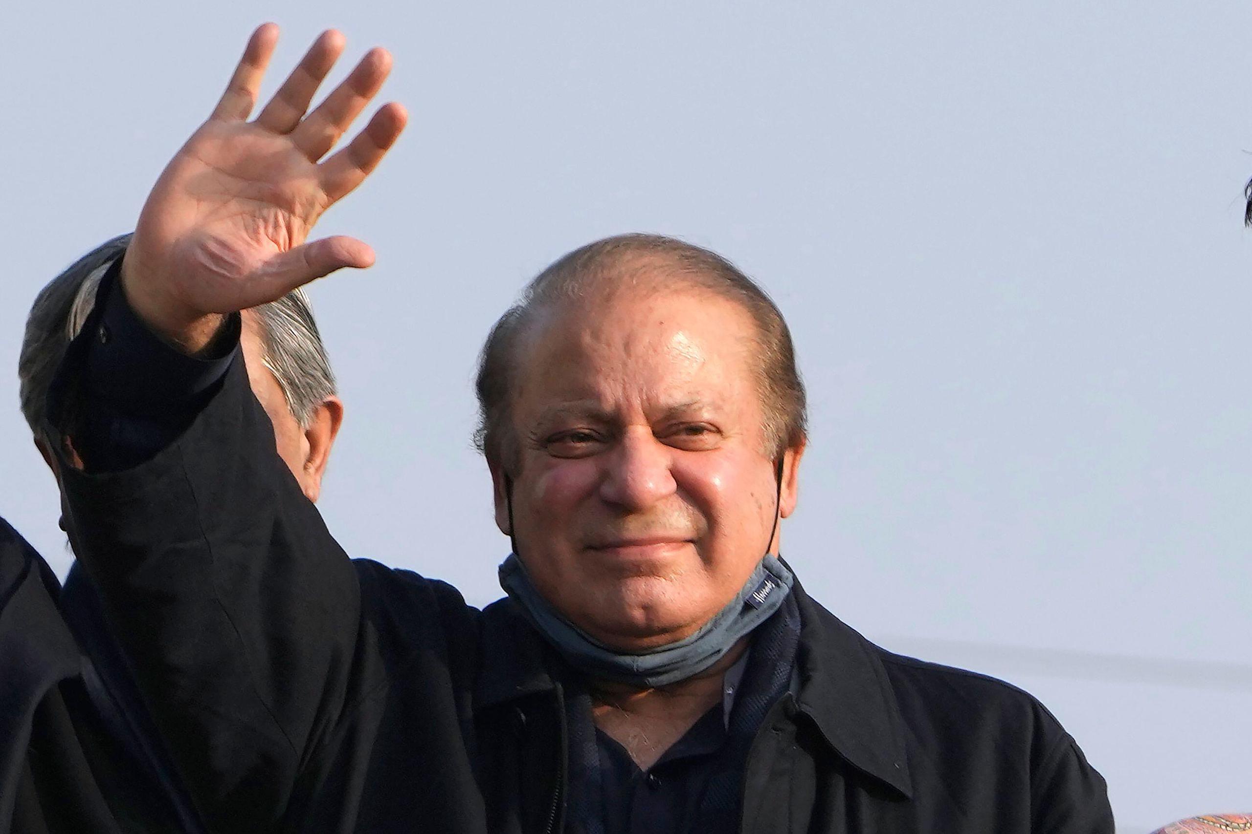 Pakistani politician Nawaz Sharif