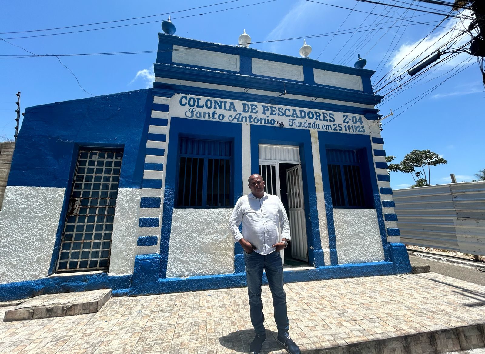 Mauro Pedro dos Santos, presidente da colônia de pescadores do Bebedouro