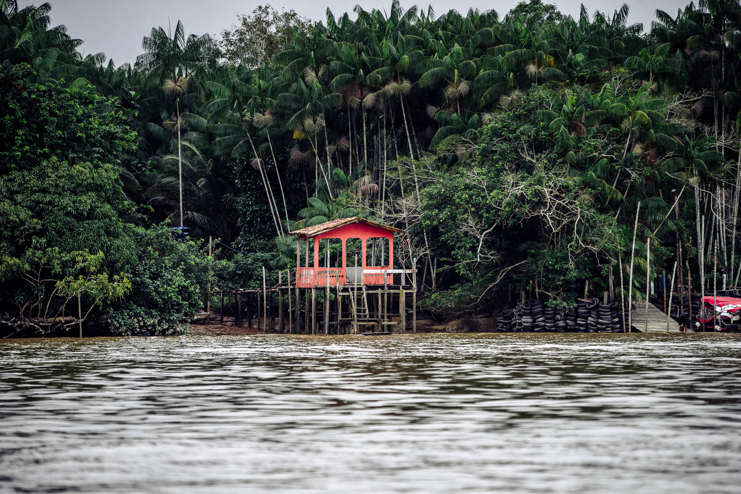Um píer da Ilha do Combu