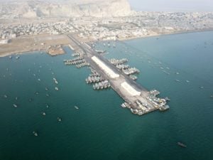 aerial view of Gwadar port