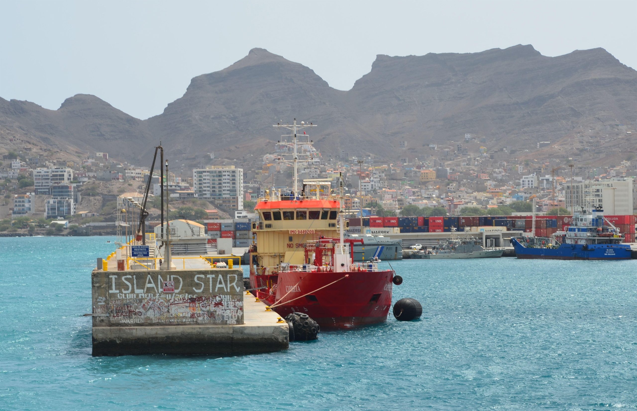 <p>The blue economy as seen from Mindelo harbour on São Vicente island, Cabo Verde. Africa, Asia, the Pacific and Latin America all currently receive only a fraction of global blue economy investments (Image: Juan Vilata / Alamy)</p>